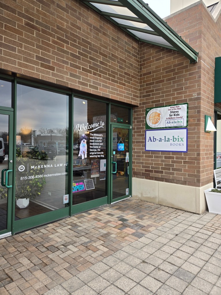 Front of Abalabix Books in Downtown Crystal Lake, IL