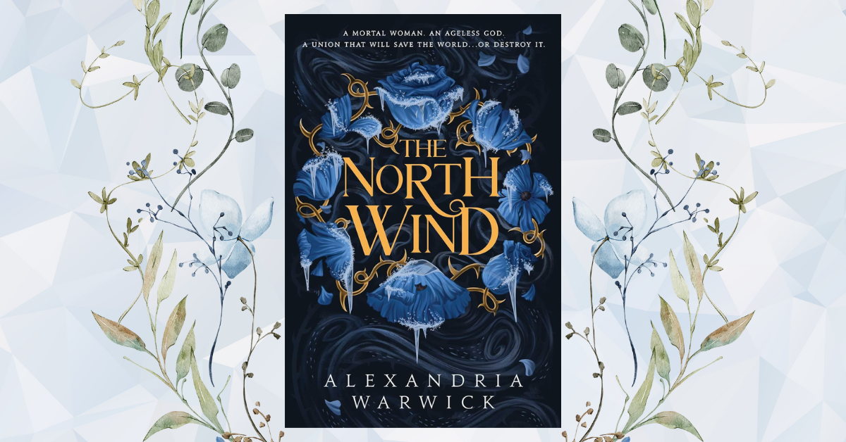 The North Wind by Alexandria Warwick cover with frozen flowers