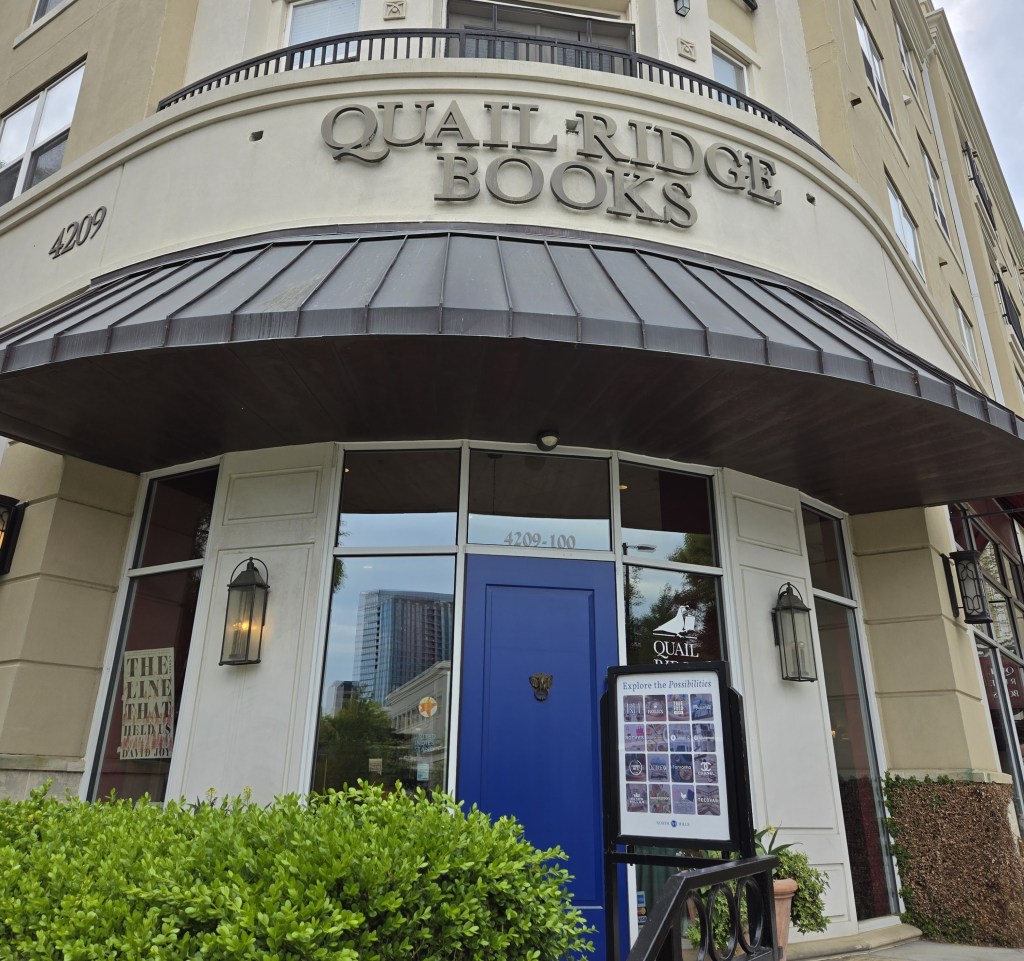 storefront to Quail Ridge Books in Raleigh, NC